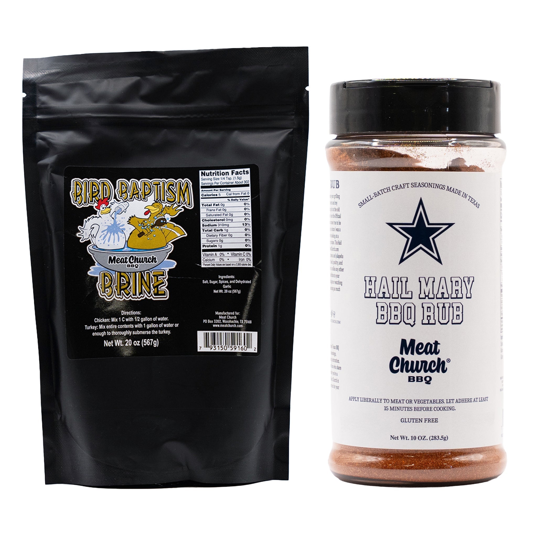 Turkey Combo - Brine + Hail Mary Dallas Cowboys x Meat Church BBQ Rub